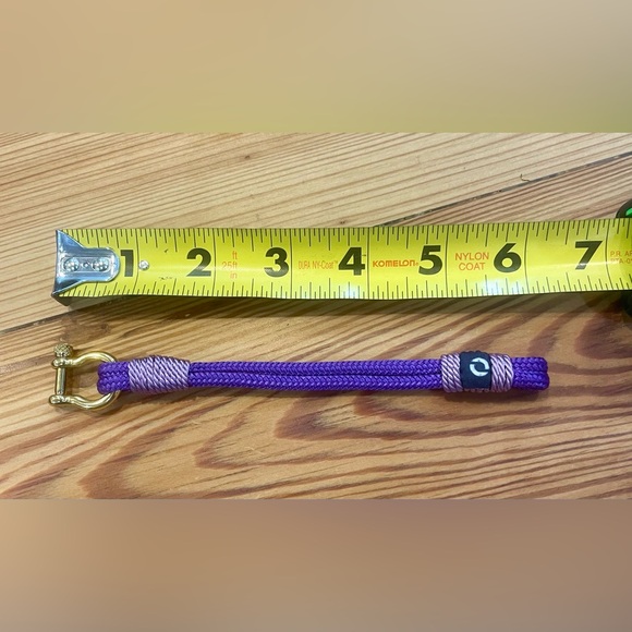 Mover Waterproof dark and light purple nautical Bracelet, 6” - Picture 3 of 4